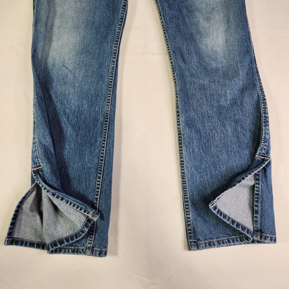 BKE Denim Bootcut Jeans Medium Wash Side Slit 100% Cotton Size 30x31.5 Made USA - Picture 2 of 11